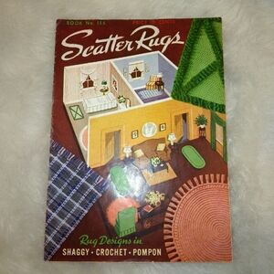 BOOK Scatter Rugs, Book No. 155," a vintage 1940s pattern booklet by Priscilla